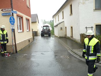 Einsatz bei Hochwasser