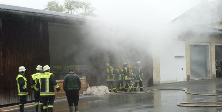 Einsatz bei Hochwasser