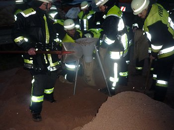 Einsatz bei Hochwasser