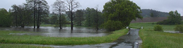 Einsatz bei Hochwasser