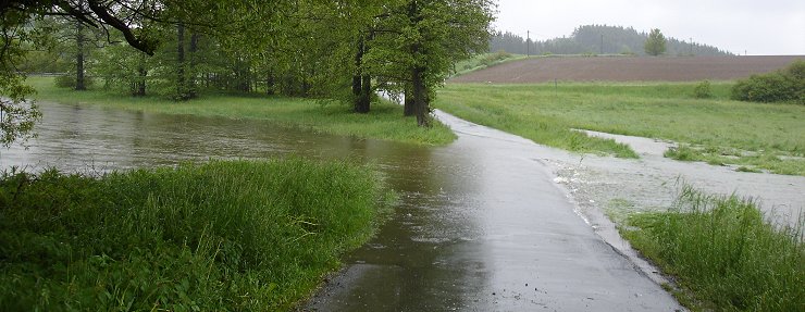Einsatz bei Hochwasser