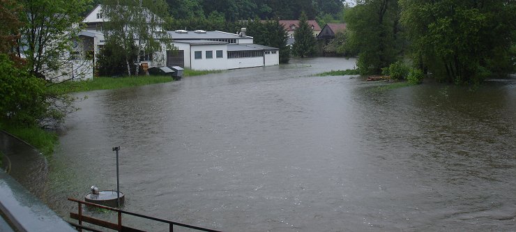 Einsatz bei Hochwasser
