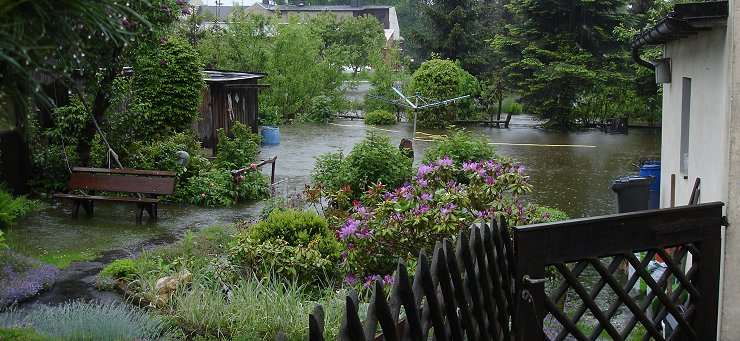 Einsatz bei Hochwasser